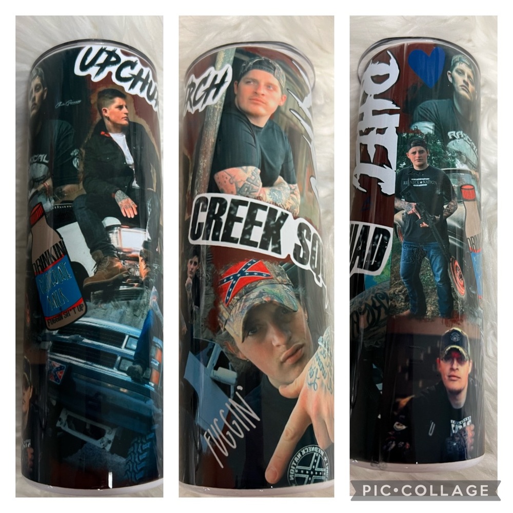 Brand new metal 20 ounce Tumblr Upchurch